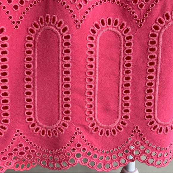 •Crown & Ivy• Salmon Open Back Eyelet Dress - Size 16 - Picture 3 of 8